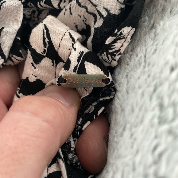 Free People Black & White Floral Skort - Picture 5 of 6